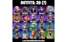 UNIQUE - Doom Slayer ,  Dark Bomber  [20 Skins, 25 Axes, 17 Emotes, 30 Gliders and MORE!]