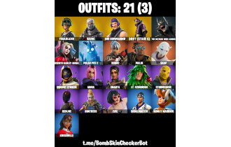 UNIQUE - Sub Commander ,  Trailblazer  [21 Skins, 24 Axes, 24 Emotes, 23 Gliders and MORE!]