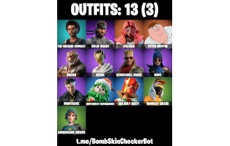 UNIQUE - Peter Griffin , Valeria  [13 Skins, 13 Axes, 14 Emotes, 14 Gliders and MORE!]