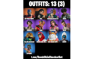 UNIQUE - Era , Optimus Prime [13 Skins, 26 Axes, 23 Emotes, 28 Gliders and MORE!]