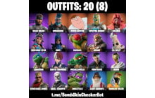 UNIQUE - Valeria, Peter Griffin [20 Skins, 19 Axes, 28 Emotes, 16 Gliders and MORE!]