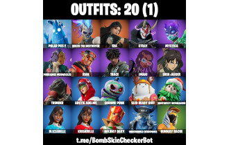 UNIQUE - Renzo the Destroyer , Era [20 Skins, 30 Axes, 19 Emotes, 33 Gliders and MORE!]