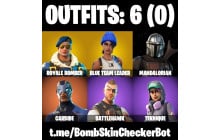 UNIQUE - Royale Bomber,  Blue Team Leader  [6 Skins, 2 Axes, 6 Emotes, 9 Gliders and MORE!]