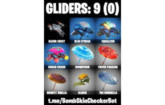 UNIQUE - Royale Bomber,  Blue Team Leader  [6 Skins, 2 Axes, 6 Emotes, 9 Gliders and MORE!]