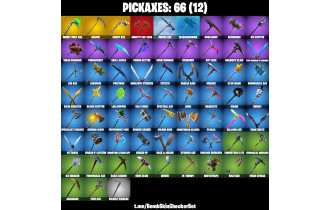 UNIQUE - Dark Vertex, Merry Mint Axe  [85 Skins, 66 Axes, 95 Emotes, 57 Gliders and MORE!]