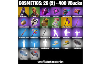 UNIQUE -  Dark Skully, Aura [26 Skins, 400 Vbucks, 5 Axes, 6 Emotes, 5 Gliders and MORE!]