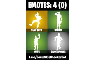 UNIQUE - Moonwalker ,  Take The L [3 Skins, 3 Axes, 4 Emotes, 6 Gliders and MORE!]