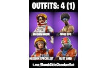 UNIQUE - Moonwalker ,  Take The L [4 Skins, 4 Axes, 11 Emotes, 10 Gliders and MORE!]