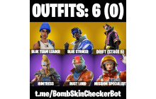 UNIQUE -  Blue Team Leader,  Take The L [6 Skins, 4 Axes, 6 Emotes, 9 Gliders and MORE!]