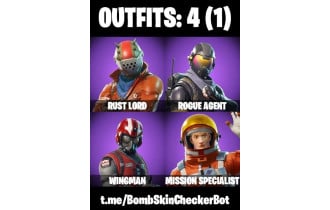 UNIQUE - Rogue Agent,  Take The L [4 Skins, 2 Axes, 5 Emotes, 5 Gliders and MORE!]