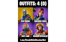 UNIQUE - Blue Squire,  Take The L [4 Skins, 3 Axes, 5 Emotes, 4 Gliders and MORE!]