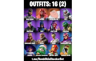 UNIQUE - Valeria, Peter Griffin  [16 Skins, 18 Axes, 17 Emotes, 14 Gliders and MORE!]