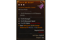 Legendary Amulet[Barbarian | *3 PitFighter | *34.5 MS | *23.6% STR]