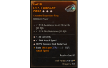 Legendary Ring[*15 ATKSPD | *182 DEX | *10.5 RCR]