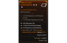 Legendary Ring[*685 Life | *75 DMG_Crit | *10.5 RCR]