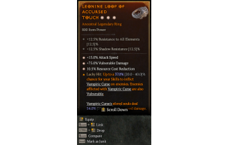 Legendary Ring[*15 ATKSPD | *75 DMG_Vulnerable | *10.5 RCR]