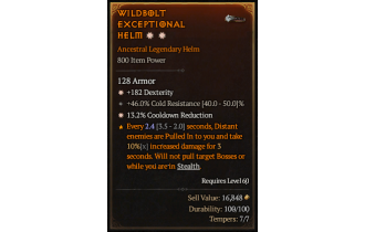 Legendary Helm[*13.2 CDR | *182 DEX]