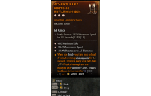 Legendary Boots[*34.5 MS | *18 ResistAll | *685 Life]