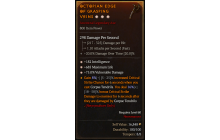 Legendary One-Handed Axe[*75 DMG_Vulnerable | *182 INT | *685 Life]