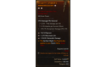 Legendary Two-Handed Mace[*150 DMG_Vulnerable | *363 WP | *1370 Life]