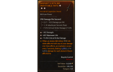 Legendary One-Handed Sword[*75 DMG_Crit | *182 STR | *685 Life]