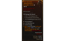 Legendary Two-Handed Scythe[*105 DMG | *363 INT | *1370 Life]