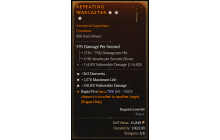 Legendary Crossbow[*150 DMG_Vulnerable | *363 DEX | *1370 Life]