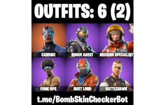 UNIQUE - Rogue Agent , Take The L [6 Skins, 4 Axes, 4 Emotes, 7 Gliders and MORE!]