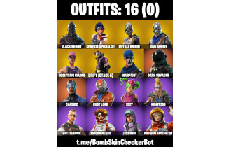 UNIQUE - Black Knight, Sparkle Specialist [16 Skins, 12 Axes, 19 Emotes, 18 Gliders and MORE!]