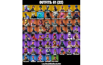 UNIQUE - Galaxy, The Reaper [61 Skins, 54 Axes, 44 Emotes, 55 Gliders and MORE!]