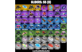 UNIQUE - Galaxy, The Reaper [61 Skins, 54 Axes, 44 Emotes, 55 Gliders and MORE!]