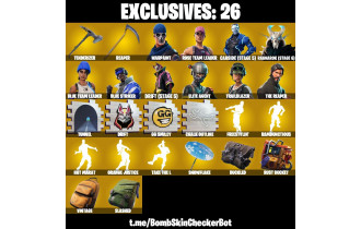 UNIQUE - The Reaper, Elite Agent [105 Skins, 73 Axes, 107 Emotes, 84 Gliders and MORE!]