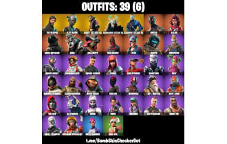 UNIQUE - The Reaper , Elite Agent [39 Skins, 22 Axes, 35 Emotes, 29 Gliders and MORE!]