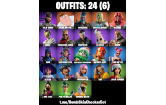 UNIQUE - Omegarok, Valeria [24 Skins, 25 Axes, 16 Emotes, 19 Gliders and MORE!]