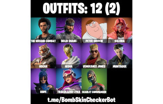 UNIQUE - Valeria, Peter Griffin [12 Skins, 12 Axes, 19 Emotes, 11 Gliders and MORE!]