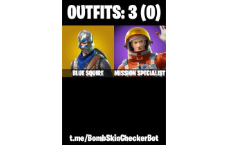 UNIQUE - Blue Squire , Mission Specialist  [3 Skins, 3 Axes, 2 Emotes, 3 Gliders and MORE!]