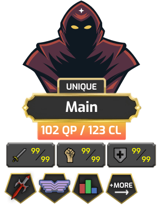 Main | Staker | TTL: 1646 | CL: 123 | QP: 102 [99 STR, Defender, Piety, Max Melee + MORE!]