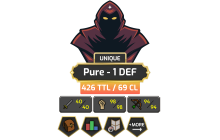 Pure - 1 DEF | Starter | TTL: 426 | CL: 69 [40 ATT | 98 STR | 94 RAN | 84 Mage + MORE!]