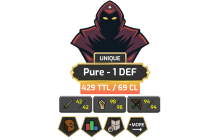 Pure - 1 DEF | Starter | TTL: 429 | CL: 69 [42 ATT | 98 STR | 94 RAN | 85 Mage + MORE!]