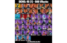 UNIQUE - Elite Agent,  Mako [45 Skins, 500 Vbucks, 31 Axes, 42 Emotes, 44 Gliders and MORE!]