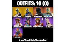 UNIQUE - Blue Squire, Royale Knight  [10 Skins, 9 Axes, 14 Emotes, 16 Gliders and MORE!]