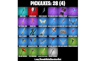 UNIQUE - Blaze , Bugha [17 Skins, 28 Axes, 19 Emotes, 29 Gliders and MORE!]