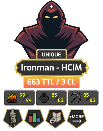 Ironman - HCIM | Skiller | TTL: 663 | CL: 3 [Graceful + MORE!]