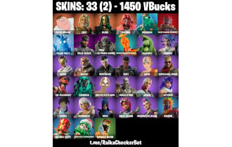 UNIQUE - Zeus, Peter Griffin  [33 Skins, 1450 Vbucks, 39 Axes, 35 Emotes, 39 Gliders and MORE!]