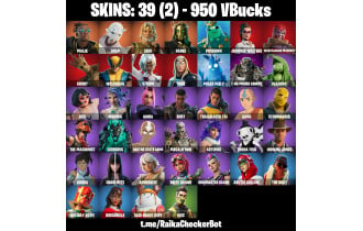 UNIQUE - Thor,  Snap [39 Skins, 950 Vbucks, 55 Axes, 36 Emotes, 57 Gliders and MORE!]