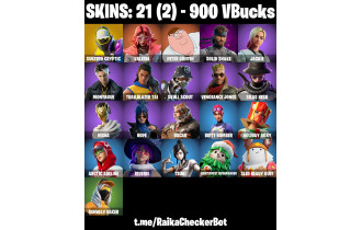 UNIQUE - Valeria, Peter Griffin [21 Skins, 900 Vbucks, 21 Axes, 24 Emotes, 30 Gliders and MORE!]