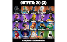 UNIQUE - Malik, Snap [20 Skins, 26 Axes, 19 Emotes, 27 Gliders and MORE!]