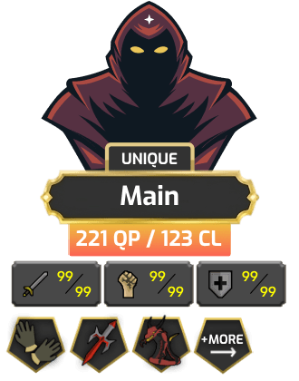 Main | Staker | TTL: 1621 | CL: 123 | QP: 221 [99 STR, B Gloves, Defender, DS2, Fire Cape, Piety, Max Melee, MM2 + MORE!]