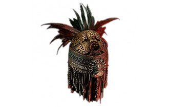 Mask of the Stitched Demon Feathered Tiara [Unique (Random)]