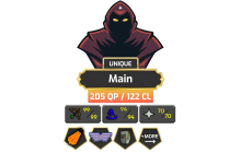 Main | Staker | TTL: 1458 | CL: 122 | QP: 205 [99 RAN, 99 STR, Defender, DS2, Fire Cape, Piety, Max Melee, Ava's + MORE!]